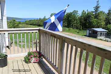 Pferdepension mit Reithalle auf Cape Breton Island, Nova Scotia, Kanada